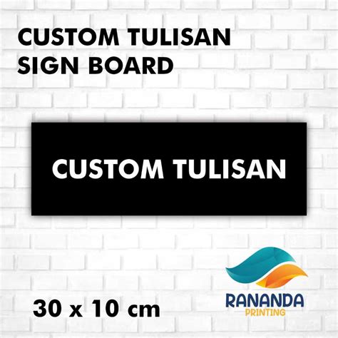 Jual Papan Akrilik Custom Tanda Sign Tulisan Acrylic Custom