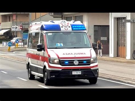 Passaggio Ambulanza CRI Vicenza In Emergenza YouTube