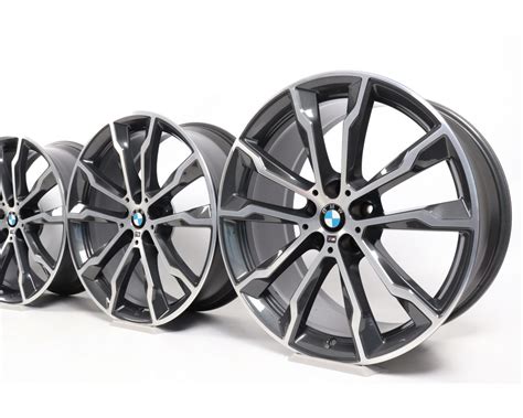 4x Bmw Alloy Rims X3 G01 X4 G02 20 Inch Styling 699 M Doppelspeiche