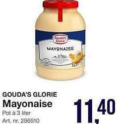 Gouda S Glorie Mayonaise 3 Liter Aanbieding Bij Bidfood