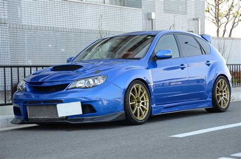 Subaru Wrx Sti Ge Gv Gh Gr Blue Advan Rs Wheel Front