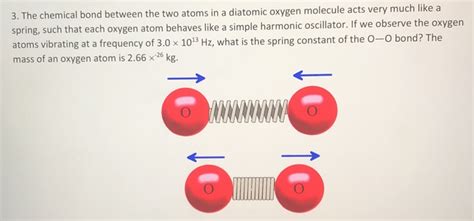 Solved 3. The chemical bond between the two atoms in a | Chegg.com