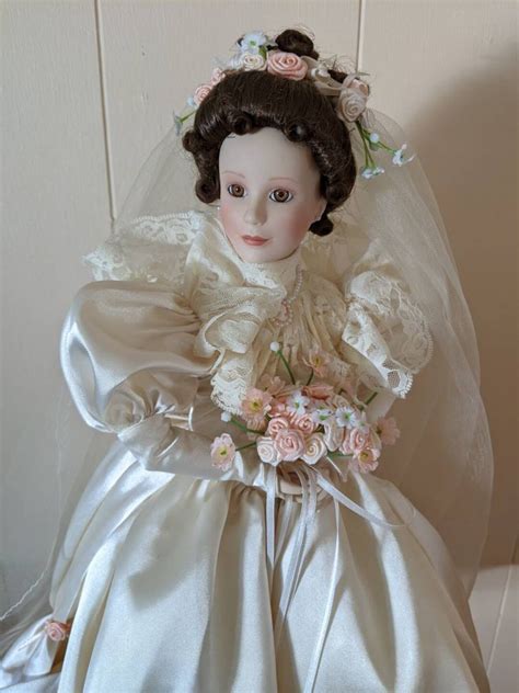 Ashton Drake Porcelain Bridal Doll Elizabeth Etsy