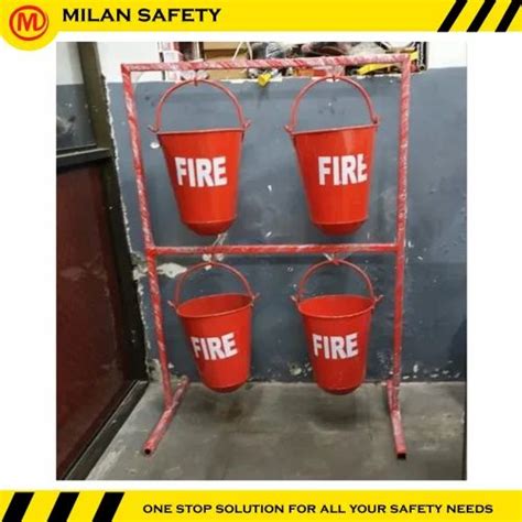 Normal Iron Fire Bucket Stand For 4 Bucket At Rs 1550 Piece In Mumbai