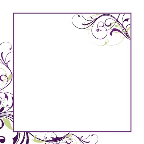 Wedding Invitation Blank Template