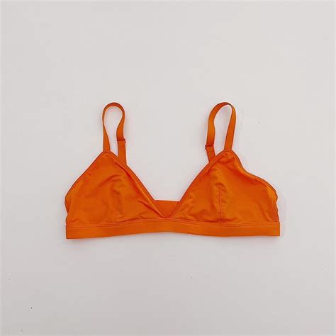 Parade Brand Bright Orange Triangle Bralette Size Depop