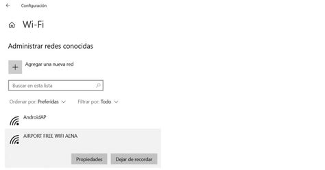 Cómo olvidar las redes Wi Fi en Windows 10