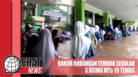 Banjir Robohkan Tembok Sekolah Di Cilandak Siswa Mts Tewas