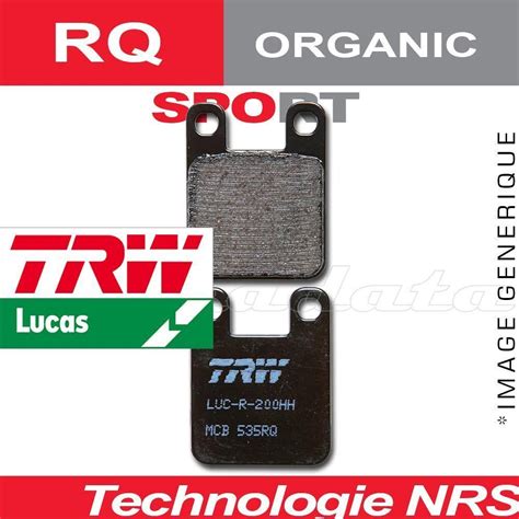 Plaquettes De Frein Avant Trw Lucas Mcb Rq Pour Aprilia Af