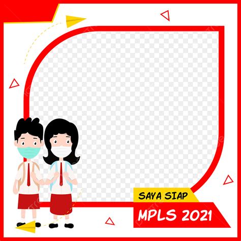 Twibbon Template Of Mpls Modern Shape School Uniform Cartoon Banner