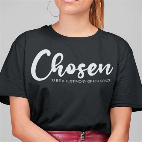 Christian Apparel Chosen Tshirt Christian Clothing For Etsy