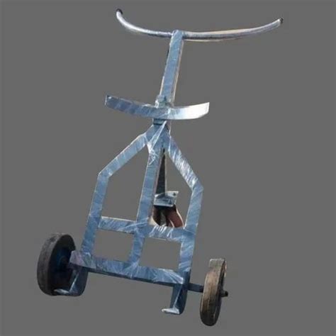 Ma Craetion Mild Steel Three Wheel Drum Trolley Loading Capacity 800