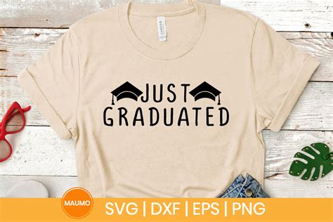 Just Graduated Svg Quote Graphic By Maumo Designs · Creative Fabrica