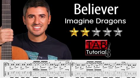 Believer By Imagine Dragons Classical Guitar Tutorial Sheet Tab