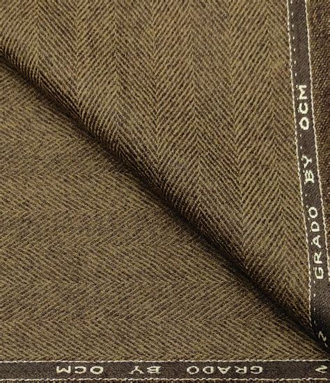 Ocm Men S Wool Herringbone Thick Soft Unstitched Tweed Jacketing