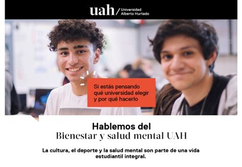 Hablemos De Bienestar Y Salud Mental Uah Universidad Alberto Hurtado