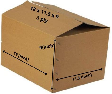 3 Ply Plain Brown Corrugated Box At Rs 28 Piece 3 Ply Corrugated Box