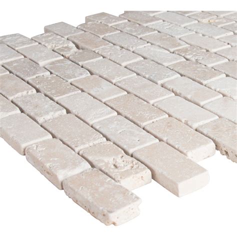 Free Shipping Tuscany Classic X Brick Tumbled Travertine Tile