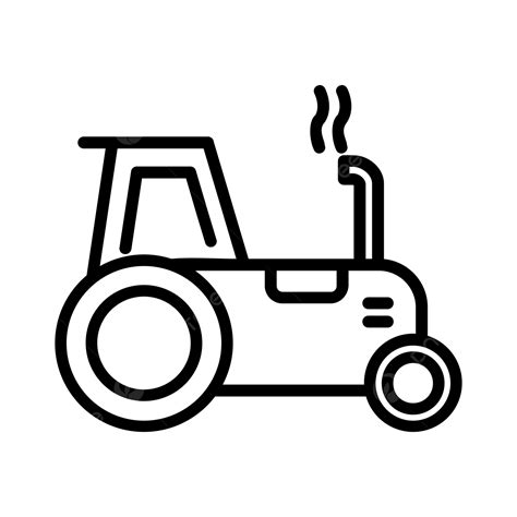 Icono De Línea De Tractor Vector Png Tractor Granja Agricultura Png