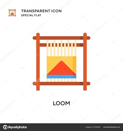 Loom Vector Icon Flat Style Illustration Eps Vector Stock Vector by ...