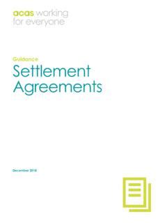 Guidance Settlement Agreements - Acas / guidance-settlement-agreements ...