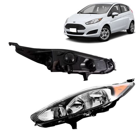 Farol Ford New Fiesta 2013 2014 2015 2016 Mascara Negra