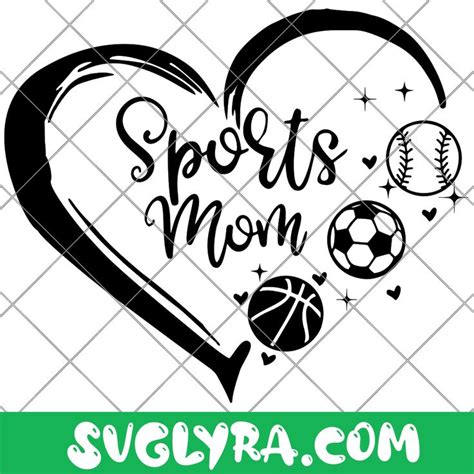 Sports Mom Svg Hockey Mom Svg Baseball Mom Svg Sports Svg In 2022