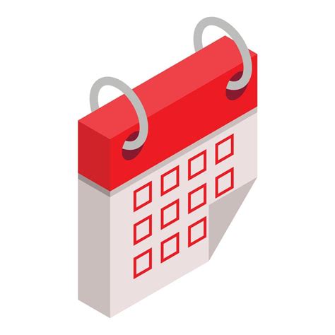 Calendar Busy Month Icon Isometric Style 15199104 Vector Art At Vecteezy