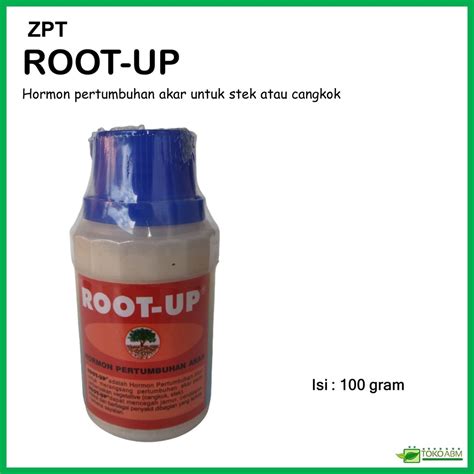 Jual Root Up Hormon Pertumbuhan Akar Dan Fungisida Kemasan 100 Gram