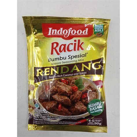 Jual INDOFOOD RACIK RENDANG 50 GRAM BUMBU SPECIAL INSTANT Shopee