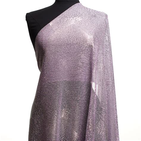 Jersey Lurex Shimmering Fair Orchidandsilver F000037388
