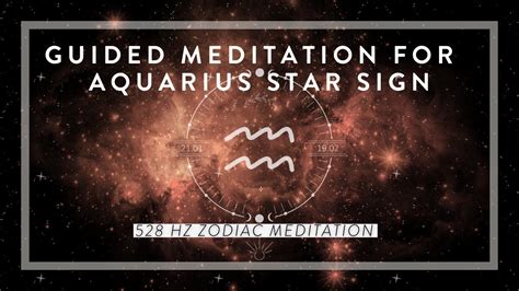 Guided Meditation For Aquarius Star Sign Zodiac Meditation