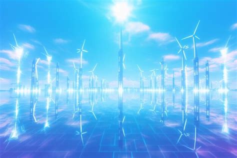 Premium Photo Alternative Energy In Blue