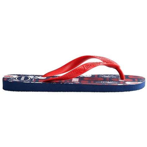 Chinelo Top Marvel Logomania Havaianas Adulto Unissex Marinho