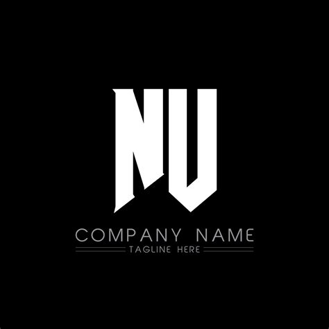 NU Letter Logo Design. Initial letters NU gaming's logo icon for ...