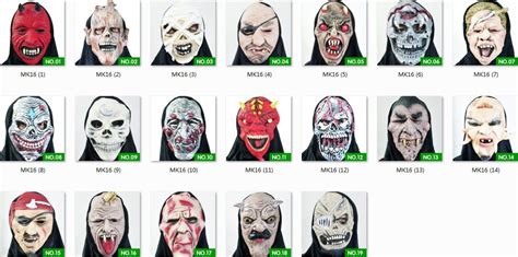 Latex Halloween Masks Christmas Masks Zombie Masks Scary Masks Party ...