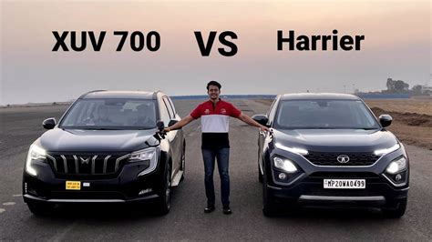 Tata Harrier VS Mahindra XUV 700 Drag Race Which Is Faster YouTube