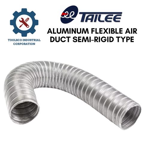 Tailee Aluminum Flexible Air Duct Semi Rigid Type Shopee Philippines