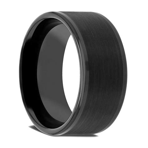 Couples Black Tungsten Ring Set Vansweden Jewelers