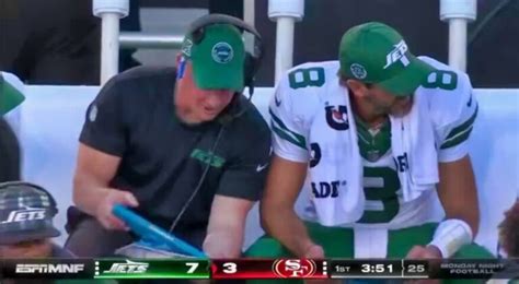 Video Cameras Caught Jets Qb Aaron Rodgers Completely Disrespecting Oc