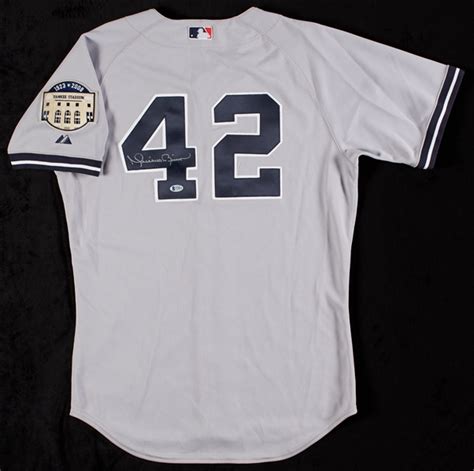 Lot Detail - Mariano Rivera Signed Yankees Road Jersey (BAS)