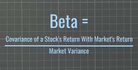 What Is Beta Definition Calculation Example TheStreet