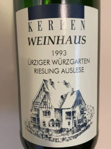 Kerpen Ürziger Würzgarten Riesling Auslese Vivino US