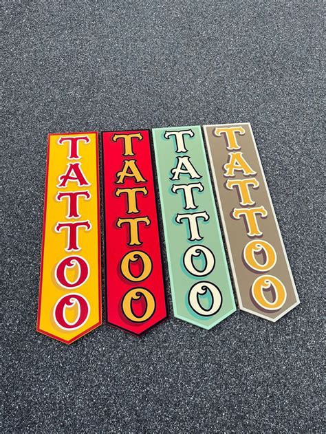 Tattoo Sign - Etsy | Tattoo signs, Sign painting lettering, Hand ...