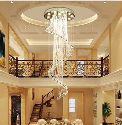 2 Story Foyer Chandeliers Crystal Large Entryway Chandelier – Lighting ...