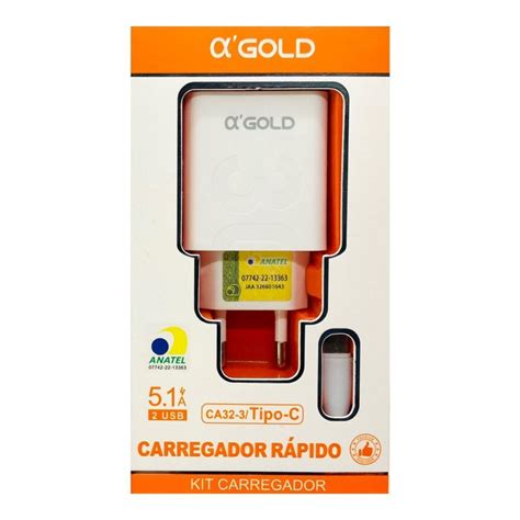 Carregador Alphagold Tipo C Kabum