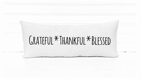 Grateful Thankful Blessed Pillow Autumn Pillow Fall Pillow - Etsy