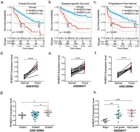 Association Between Rhbdf2 Expression And Tumor Malignancy In Kirc Download Scientific Diagram