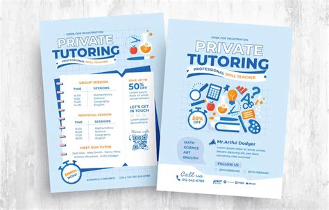 8 Editable Tutoring Flyer Templates Free Download Word Pdf Psd