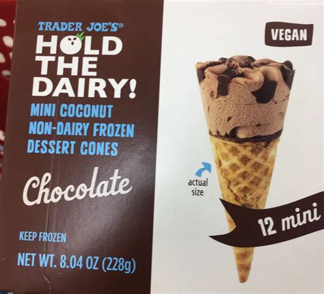 Trader Joe S Hold The Dairy Cones Vegan Chocolate Cones Trader Joe S